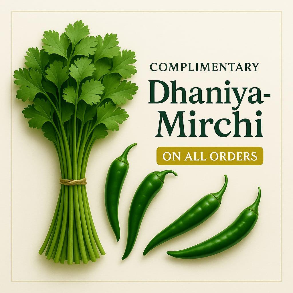 FREE dhaniya-mirchi