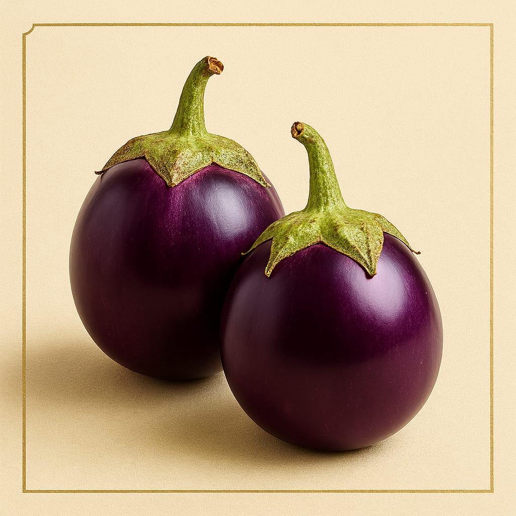 Round Brinjal (500 g)