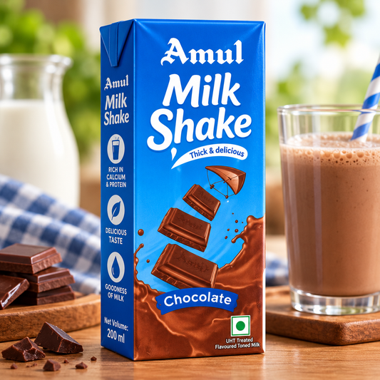 Amul Chocolate Milkshake – 180 ml