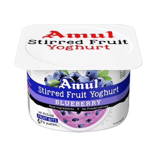 Amul Stirred Fruit Yogurt – Blueberry