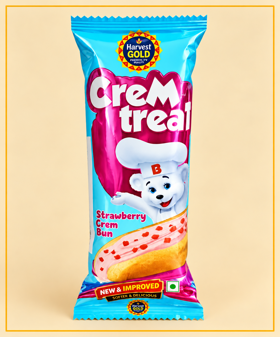 Harvest Strawberry Crem Bun