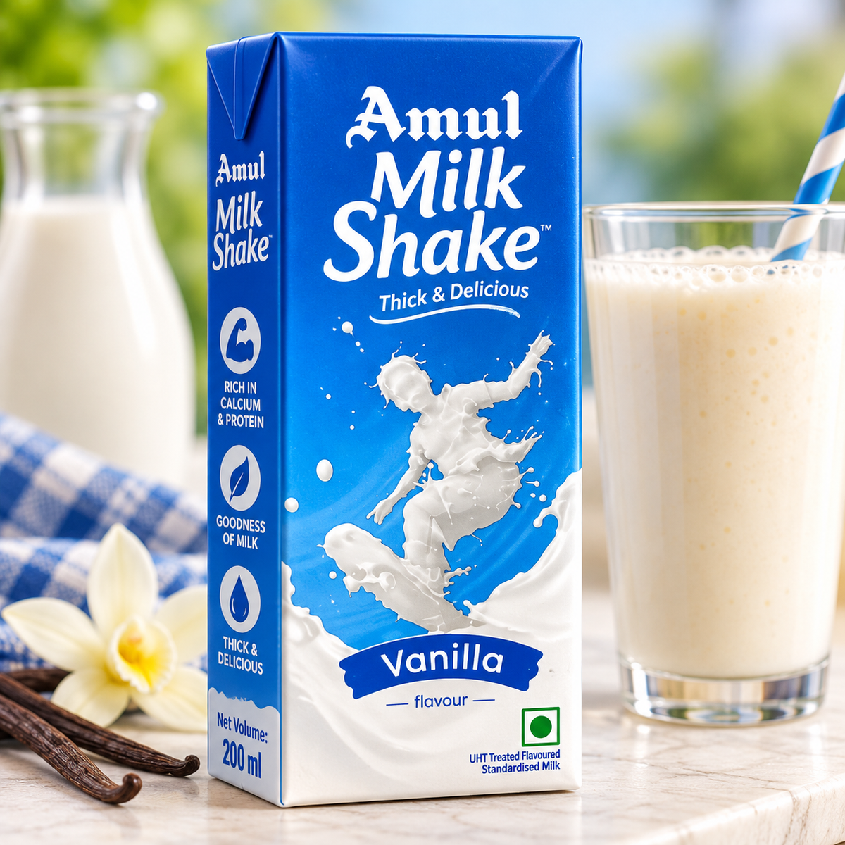 Amul Vanilla Milkshake – 180 ml