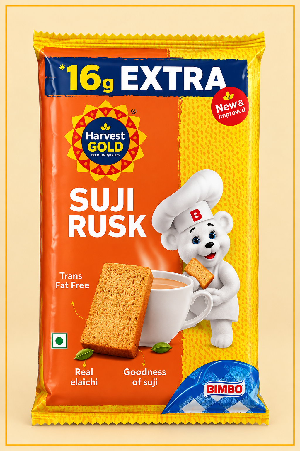 Harvest Gold Suji Rusk – 16g Extra